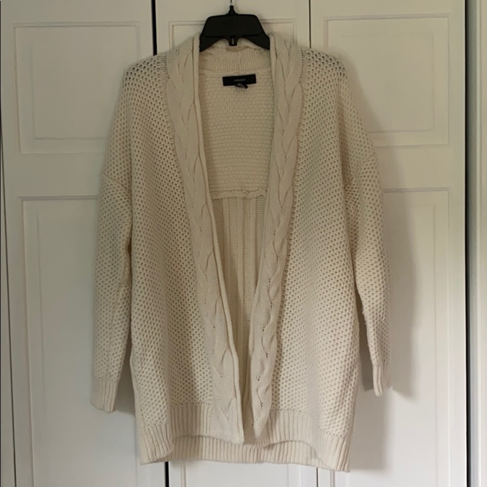 Long off-white sweater